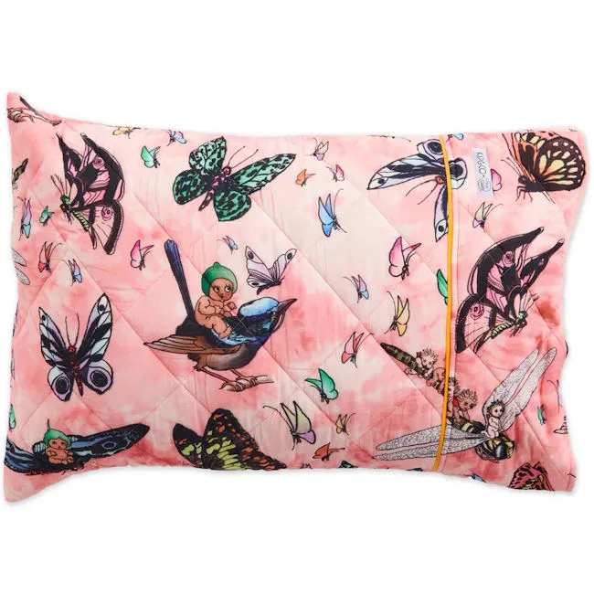 Kip and Co x May Gibbs | Quilted Pillow Case Fly Baby