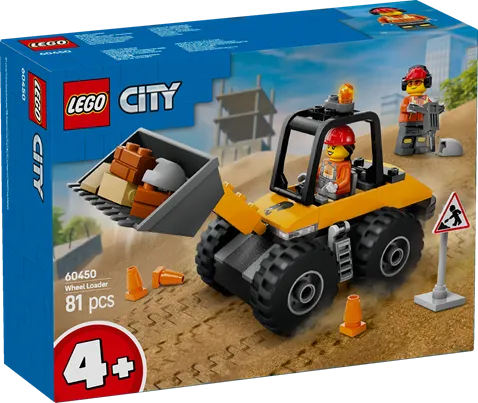LEGO 60450 City Yellow Construction Wheel Loader
