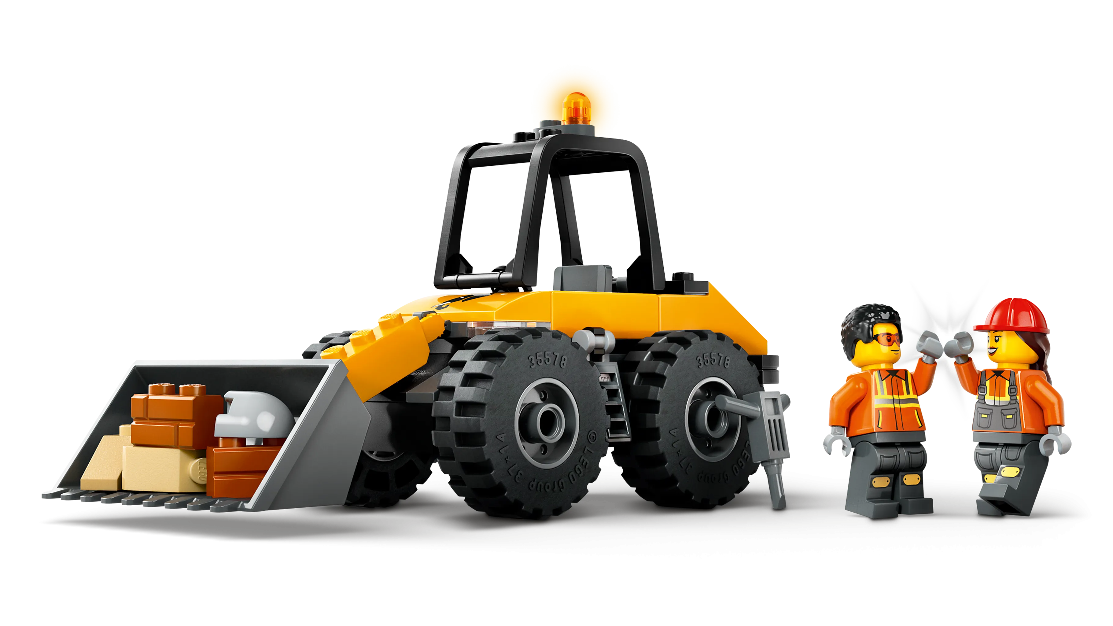 LEGO 60450 City Yellow Construction Wheel Loader