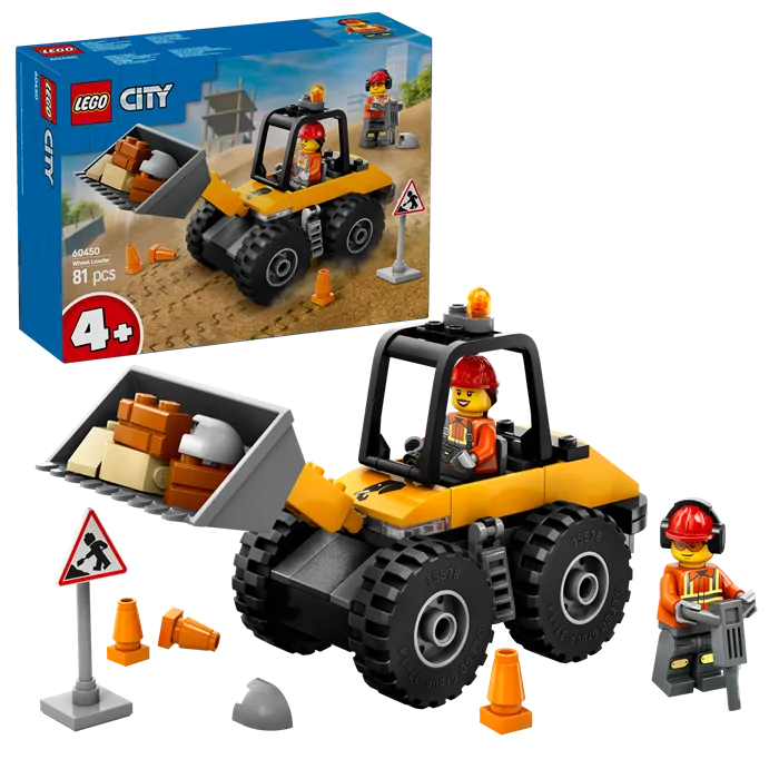 LEGO 60450 City Yellow Construction Wheel Loader