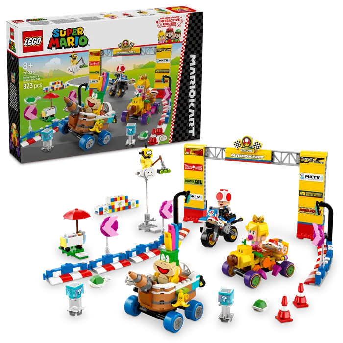 LEGO 72036 Super Mario Mario Kart – Baby Peach & Grand Prix Set