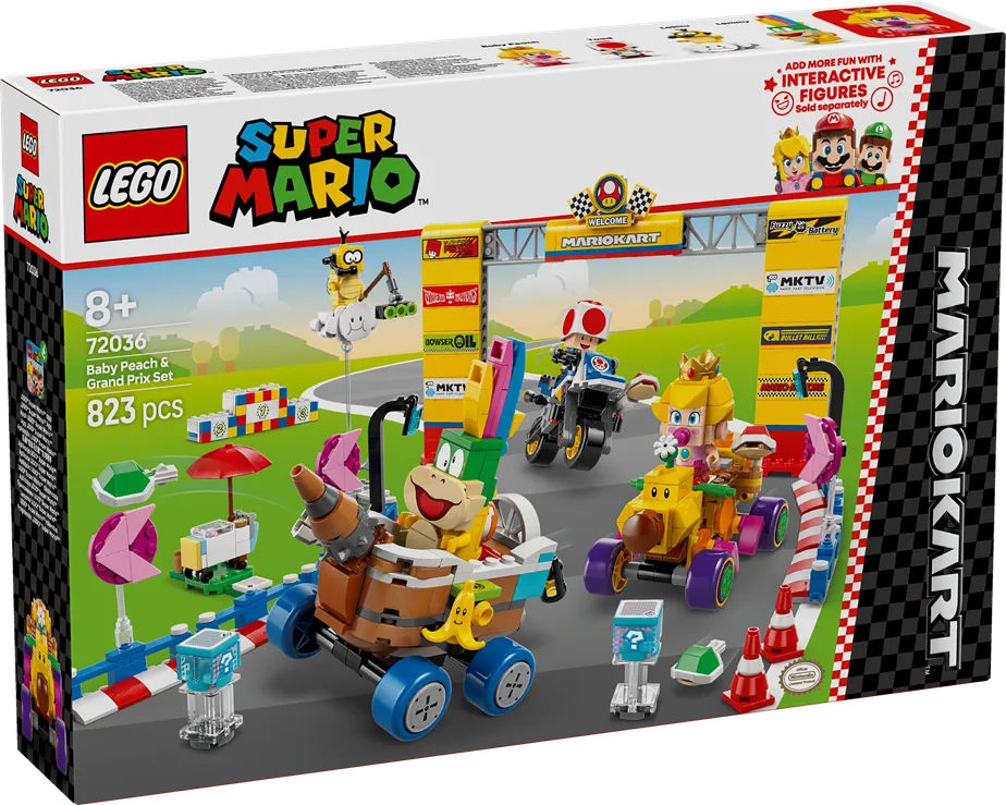 LEGO 72036 Super Mario Mario Kart – Baby Peach & Grand Prix Set