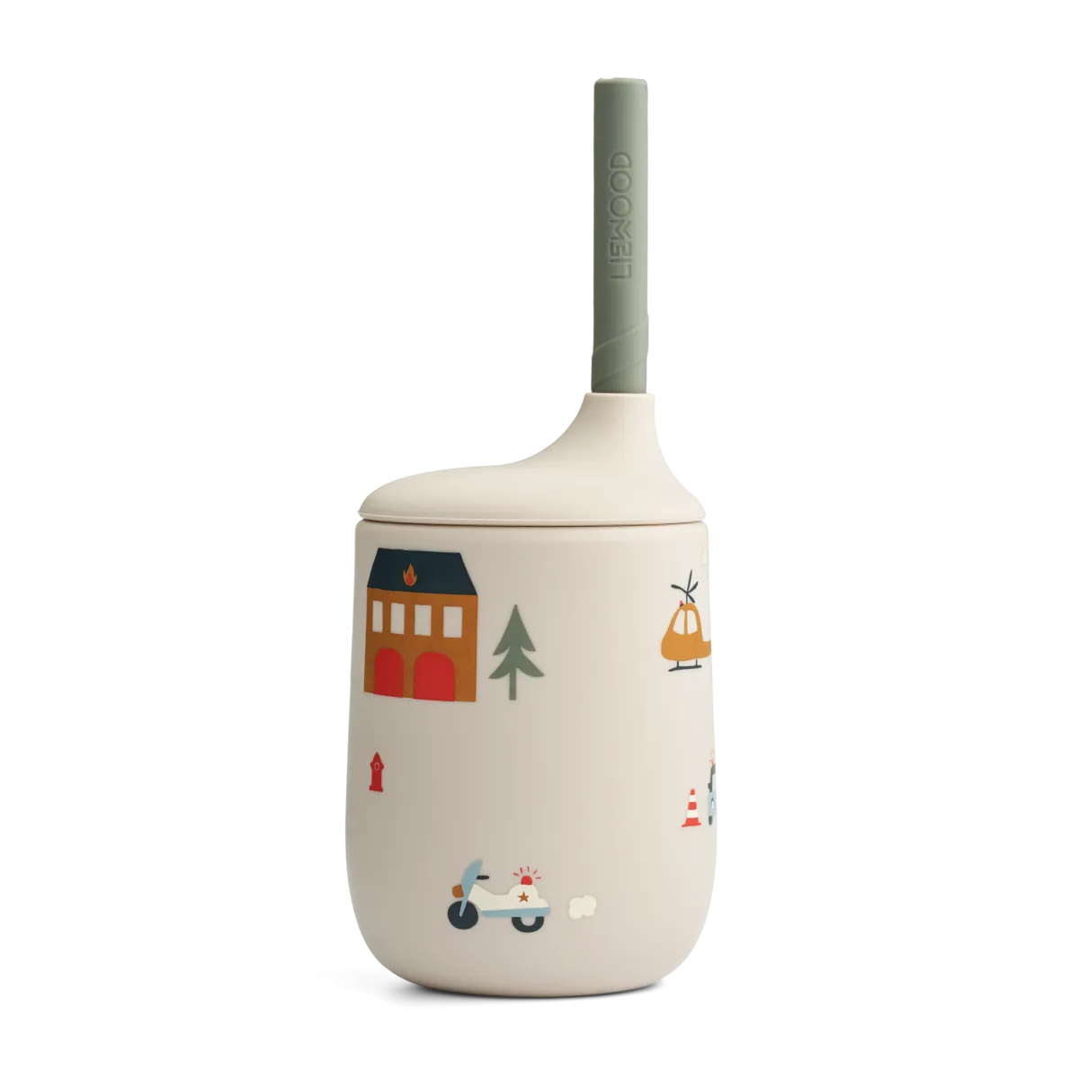 Liewood Ellis Sippy Cup - Emergency Vehicles