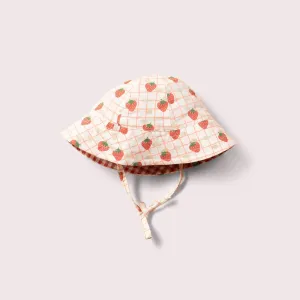 Little Green Radicals: Strawberry Days Reversible Sunhat
