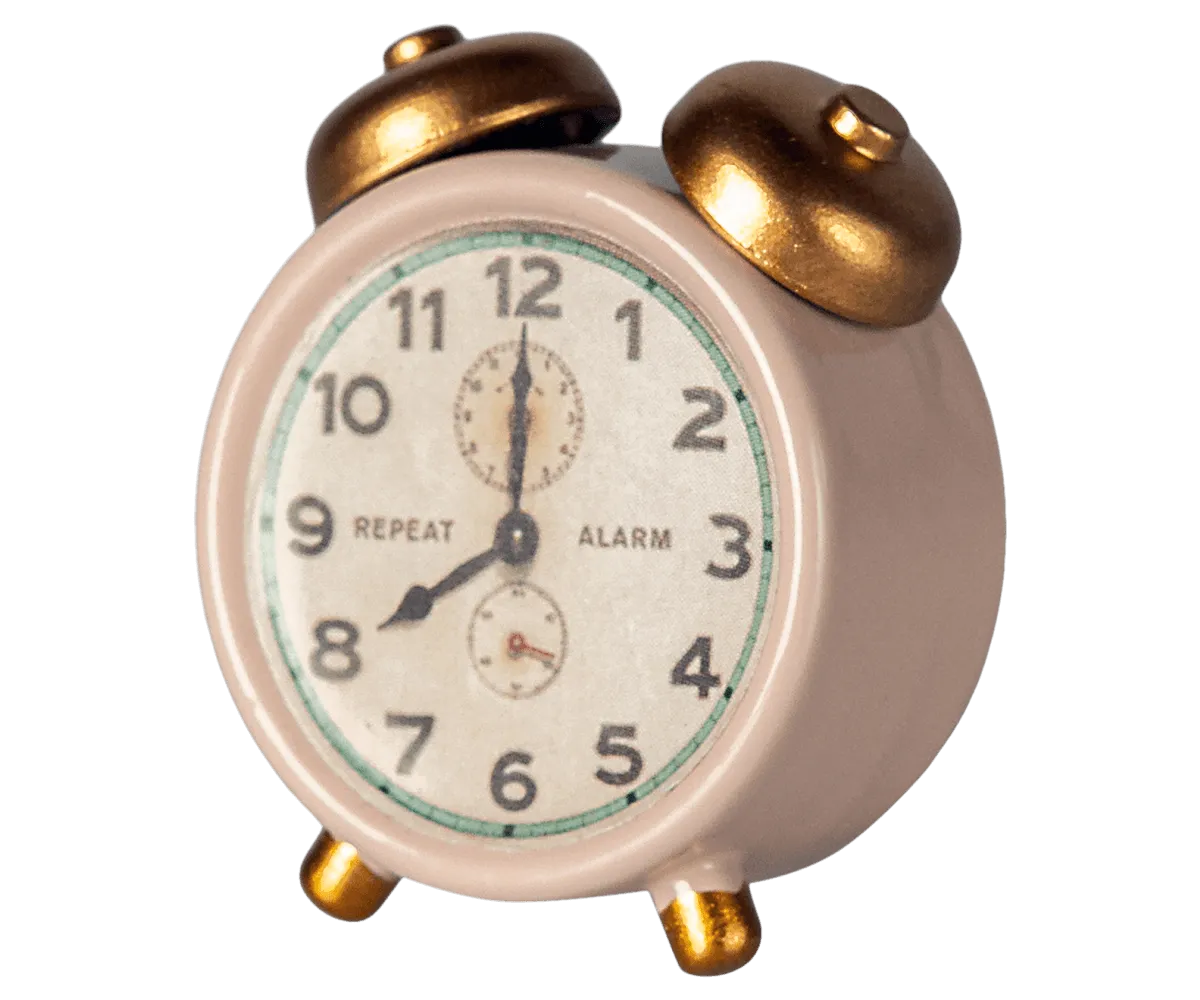 Maileg Clock Powder Pink SS25: NEW ARRIVAL