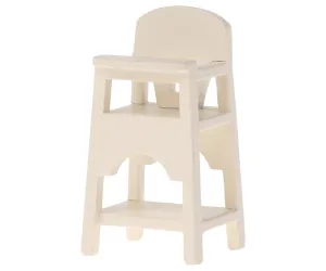 Maileg: High chair, Mouse - Off white