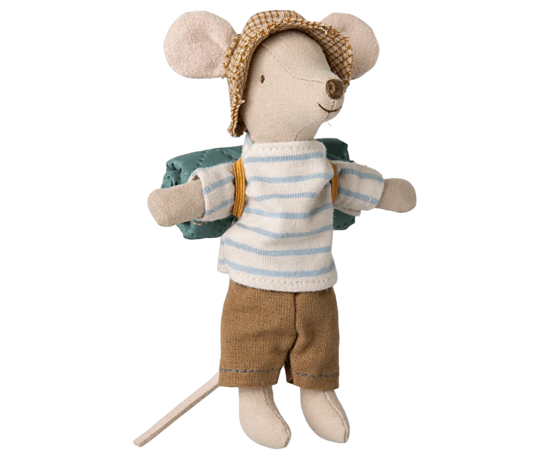 Maileg: Hiker Mouse, Big Brother - Stripes