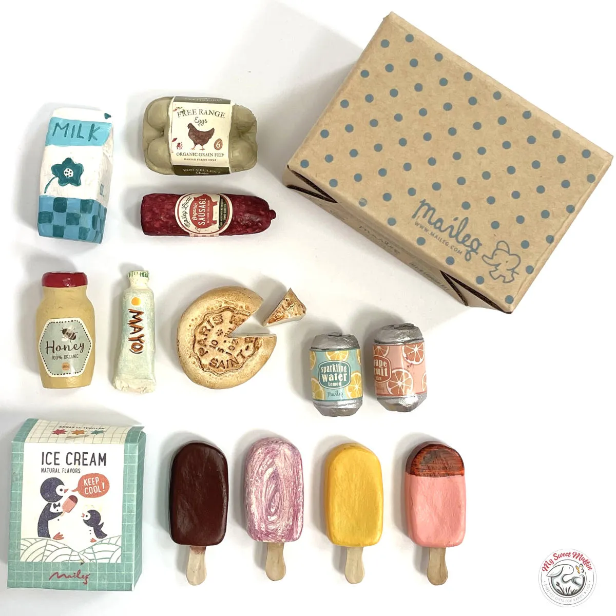 Maileg Miniature Grocery Box, New