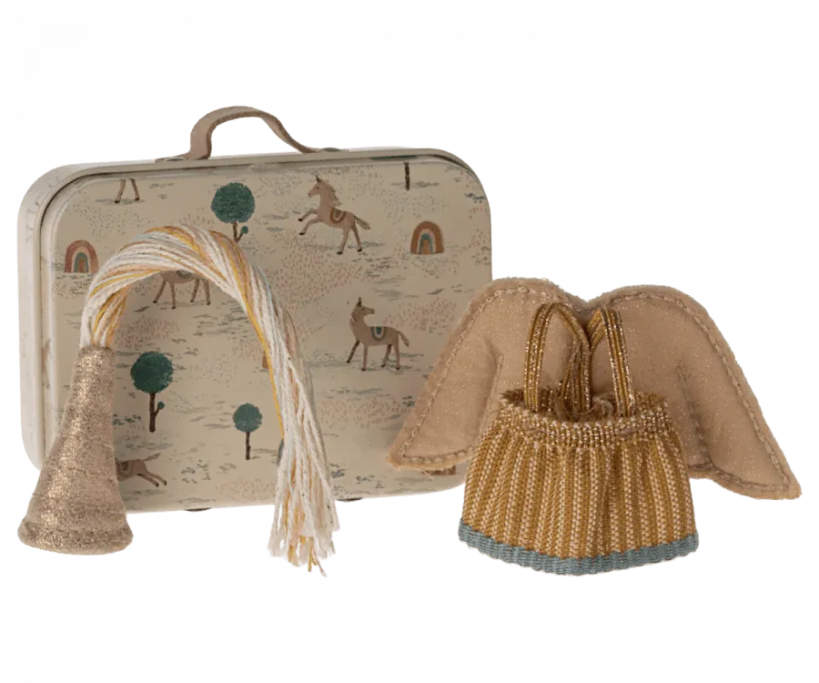 Maileg Mouse Fairy Clothes in Suitcase For Little Sister: BACK IN STOCK