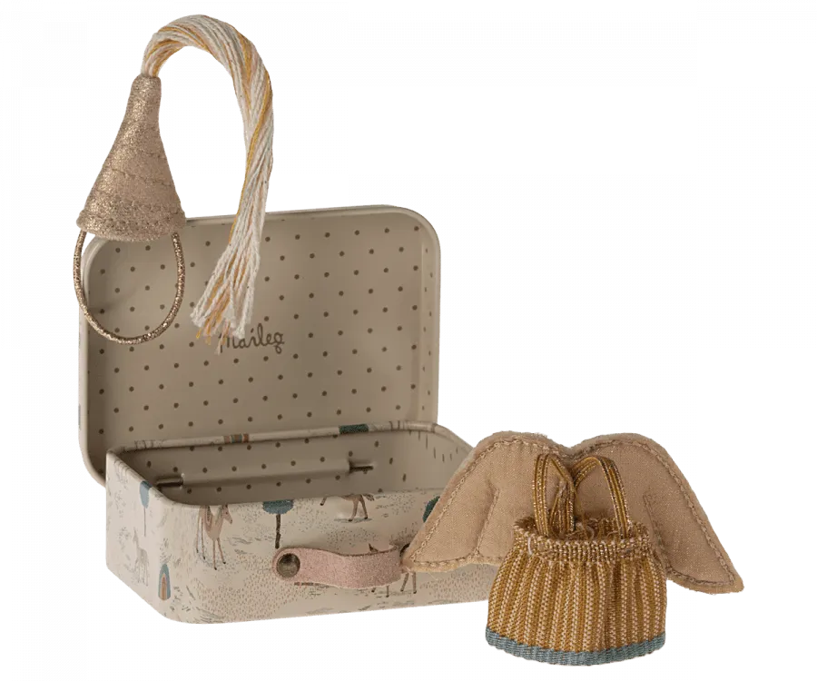 Maileg Mouse Fairy Clothes in Suitcase For Little Sister: BACK IN STOCK