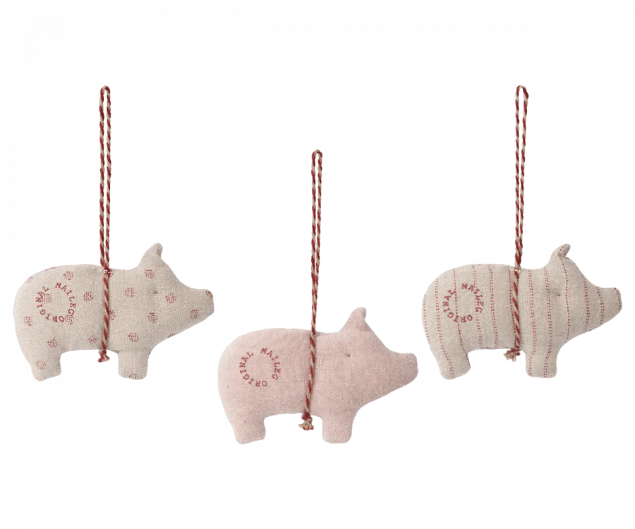 Maileg Pig Ornament Asstd