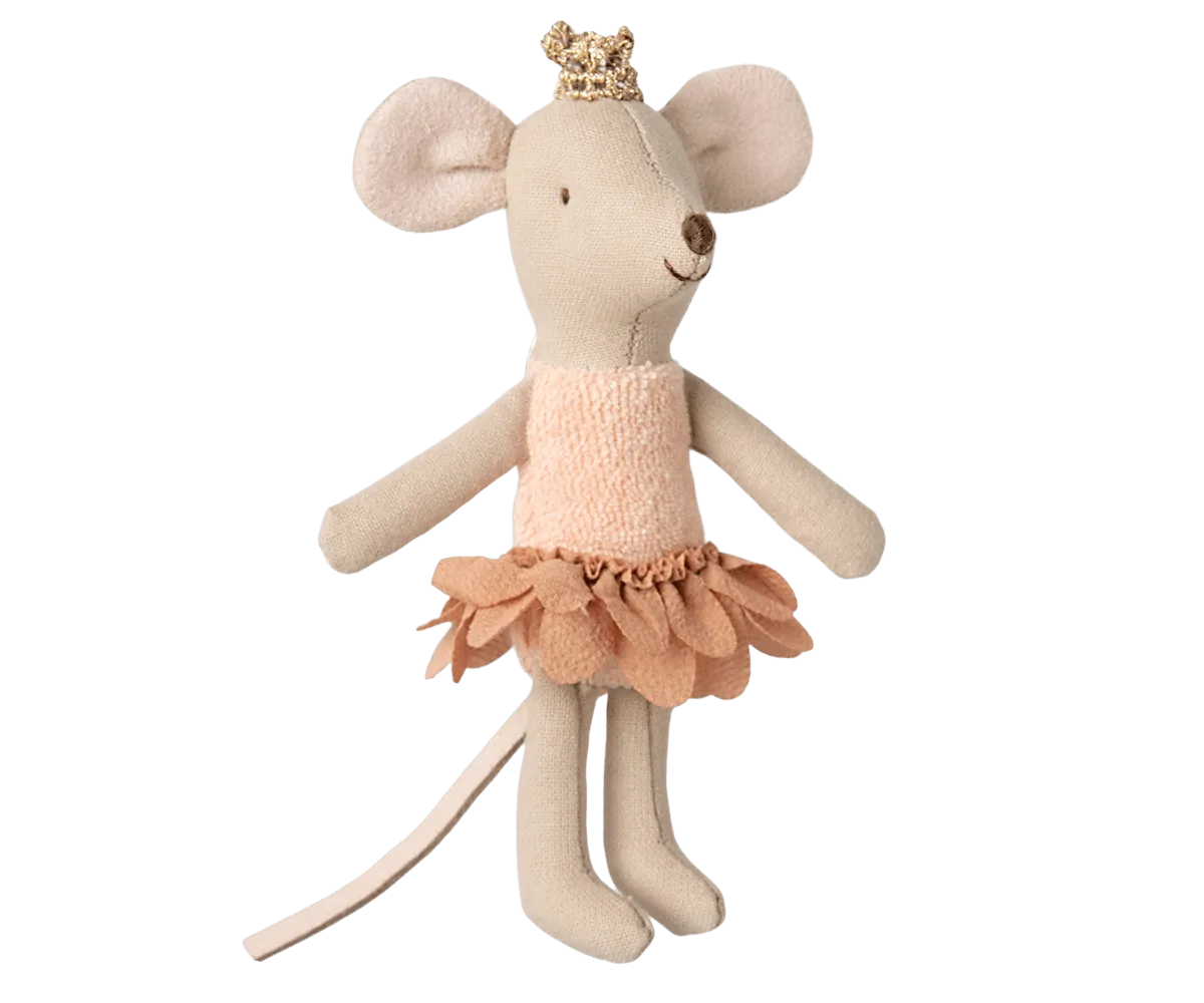 Maileg Royal Princess Mouse Little Sister in Matchbox SS25: NEW ARRIVAL