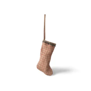 Maileg Stocking Ornament Checker Sand