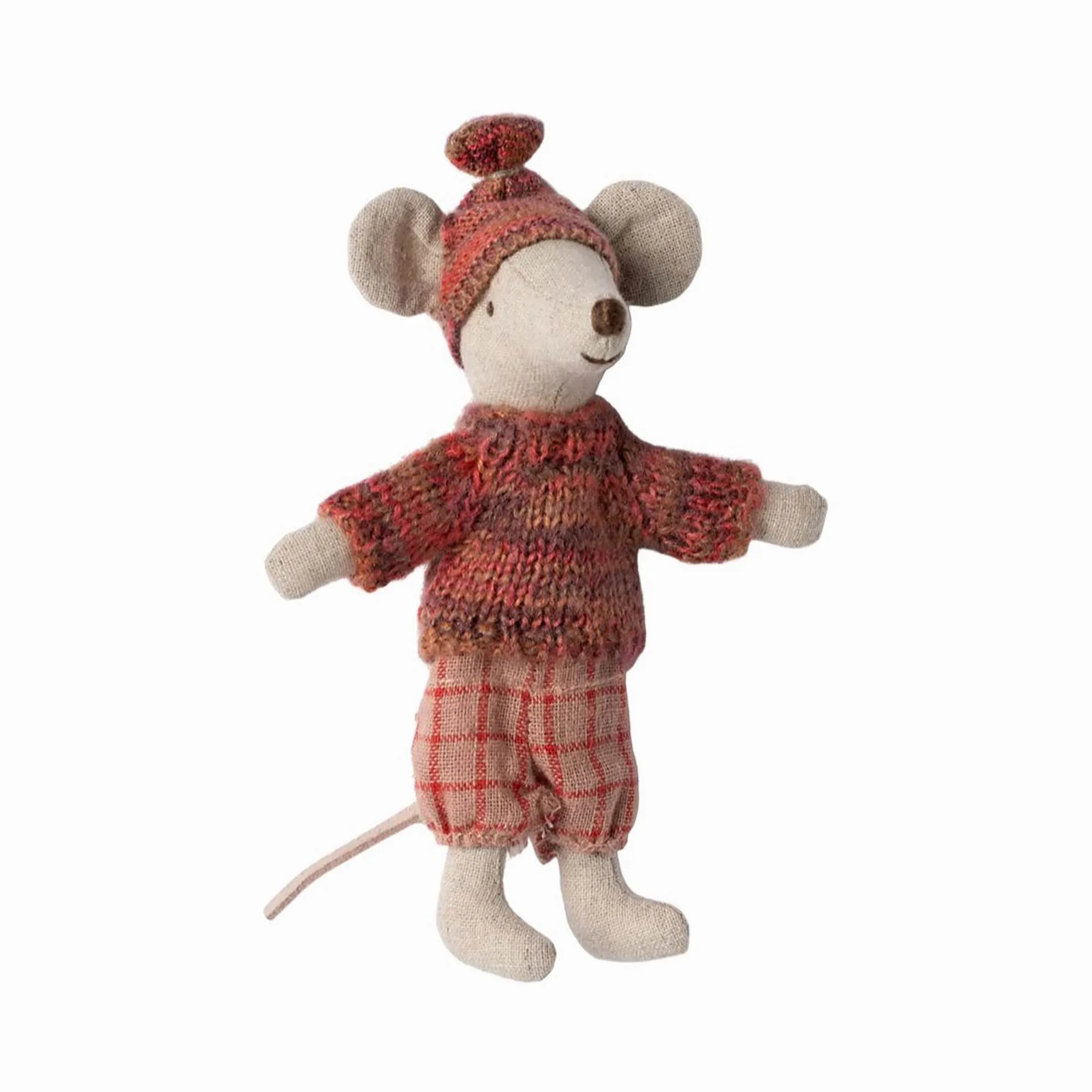 Maileg Winter Mouse With Ski Set, Big Sister – Rose