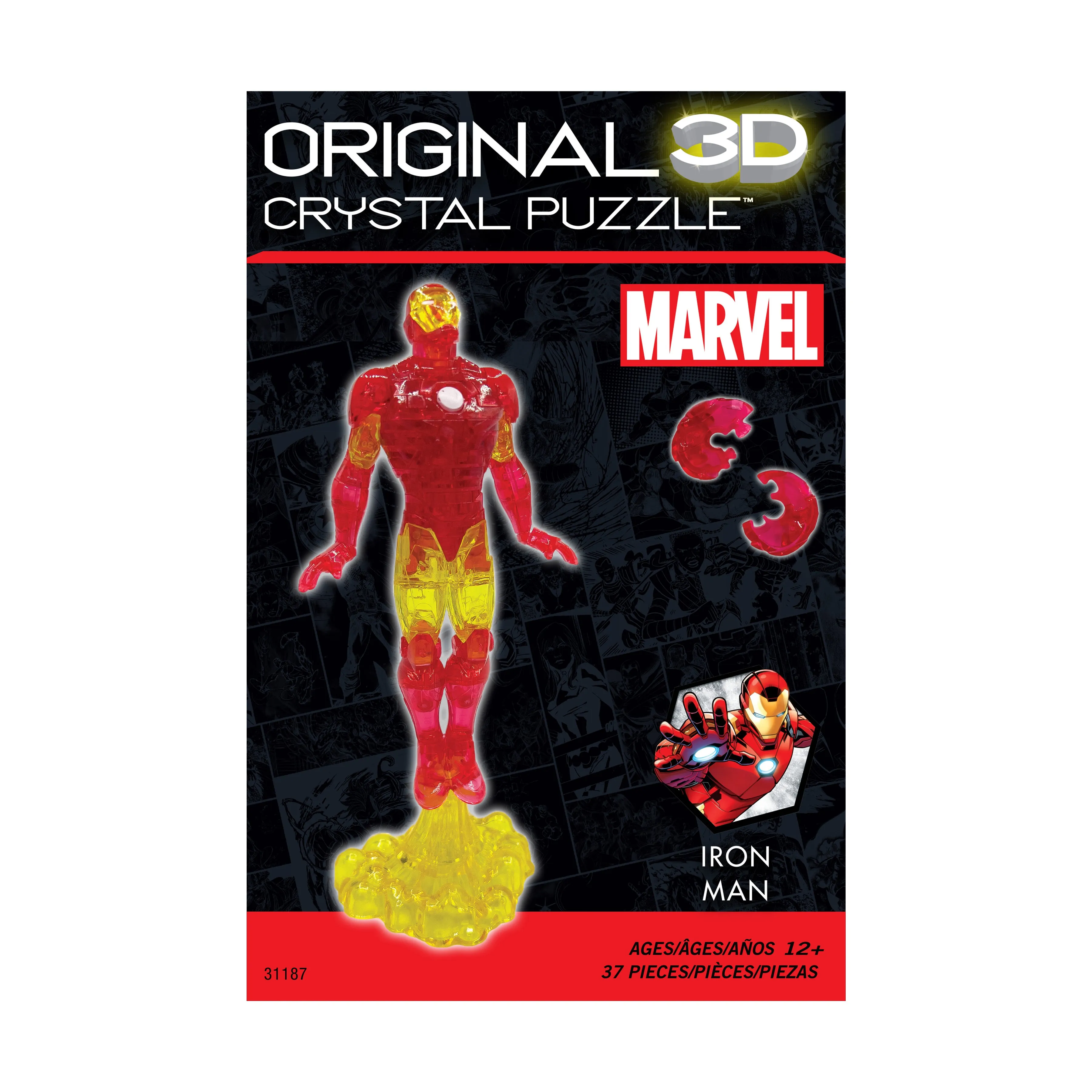 Marvel Iron Man 3D Crystal Puzzle - 37 Pieces
