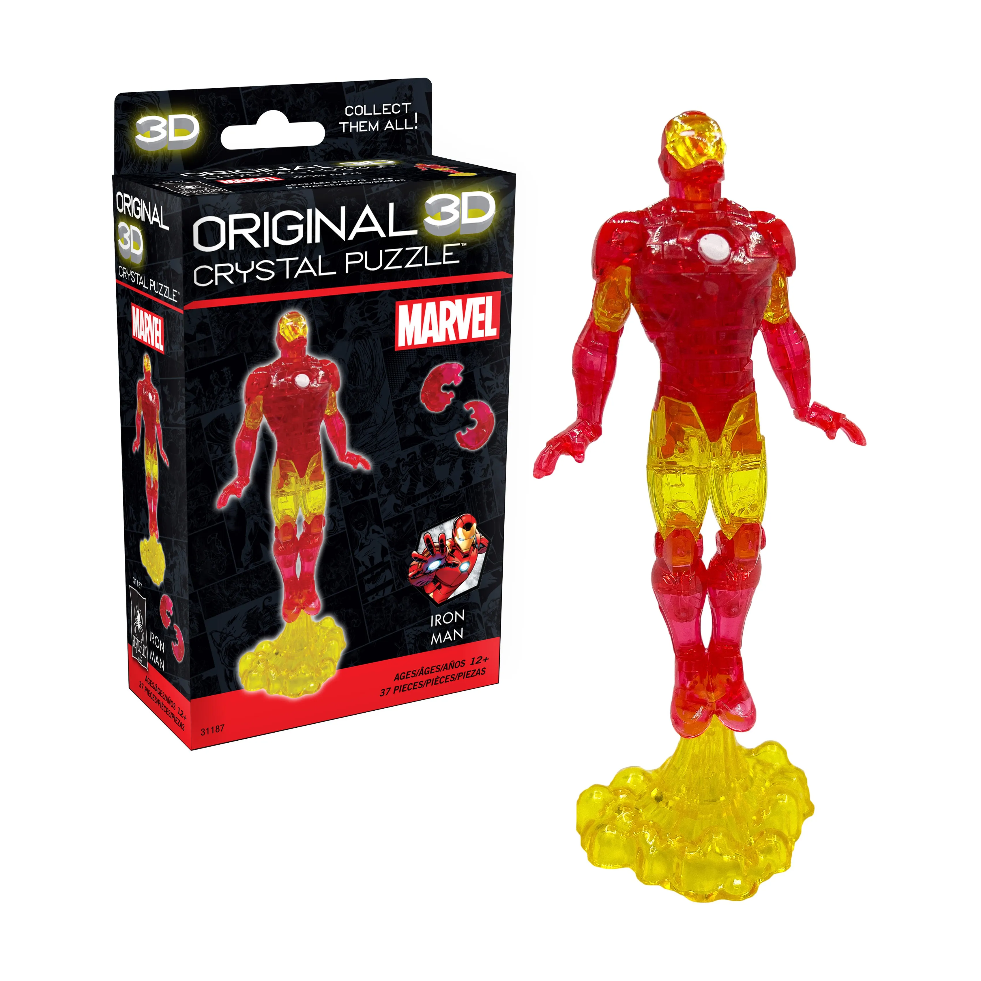 Marvel Iron Man 3D Crystal Puzzle - 37 Pieces
