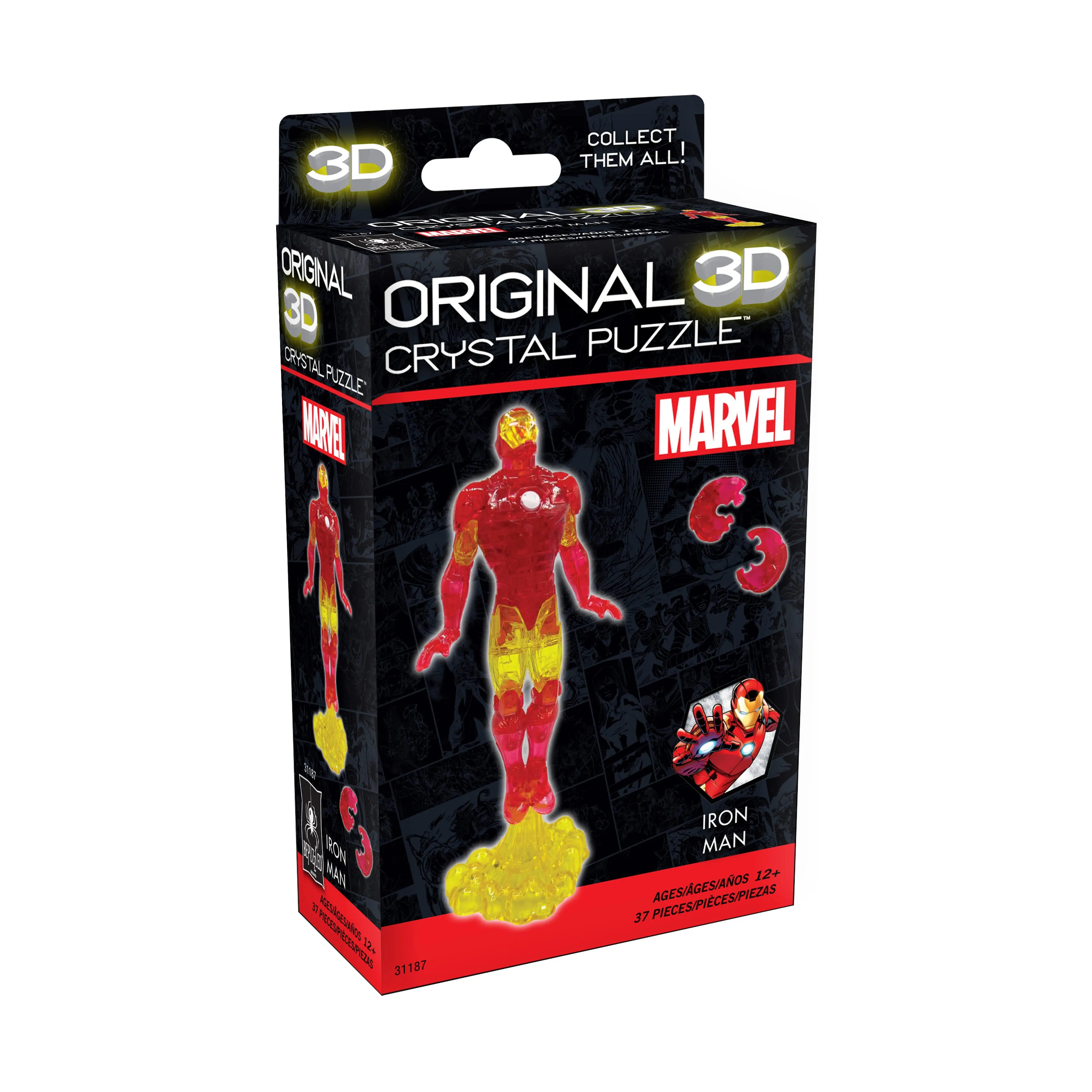 Marvel Iron Man 3D Crystal Puzzle - 37 Pieces