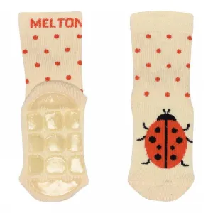 Melton: Ladybug socks anti-slip - (Ladybird)