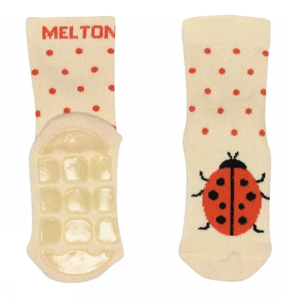 Melton: Ladybug socks anti-slip - (Ladybird)