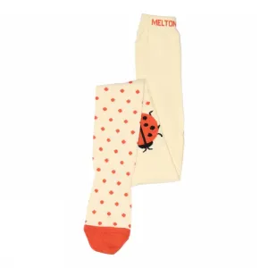Melton: Ladybug tights Shortbread