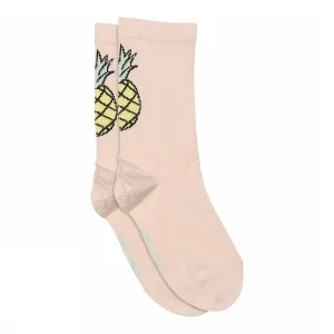 Melton: Pineapple socks - Crystal Pink
