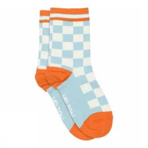 Melton: Race Socks - Sky Blue