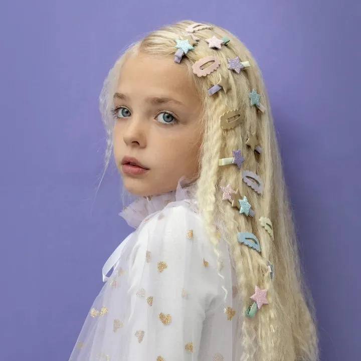 Mimi & Lula: Scalloped sparkle mini clic clacs