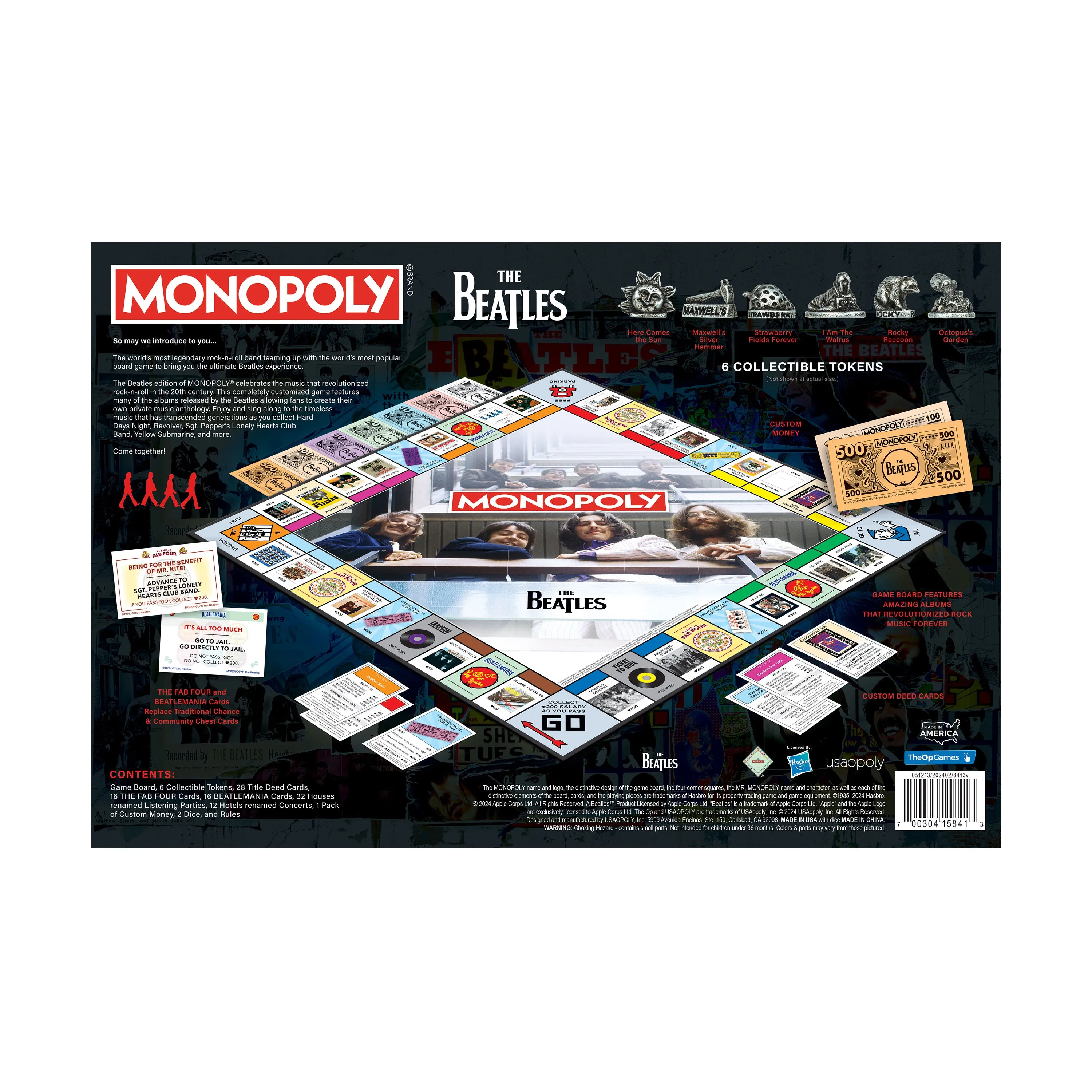 Monopoly The Beatles Collector's Edition Board Game