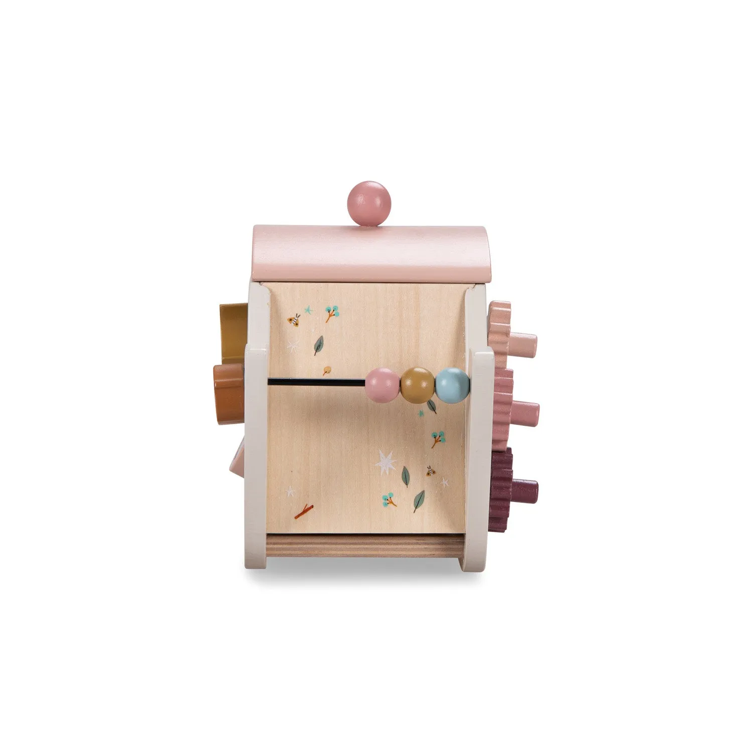 Moulin Roty Apres La Pluie Wooden Activity Teapot with 6 Activities Wooden Toy