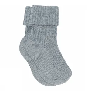 MP Denmark: Cotton Rib Socks - Dusty Blue