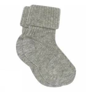 MP Denmark: Cotton Rib Socks - Grey Melange