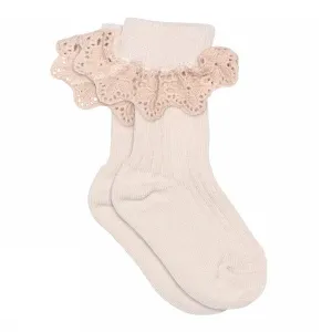 MP Denmark: Lisa Lace Kids Socks - Cherry Blossom