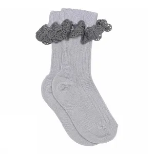 MP Denmark: Lisa Lace Kids Socks - Lavender Sky
