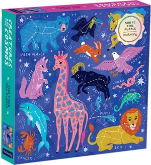 Mud Puppy 500 Piece Foil Puzzle Creatures Of The Cosmos