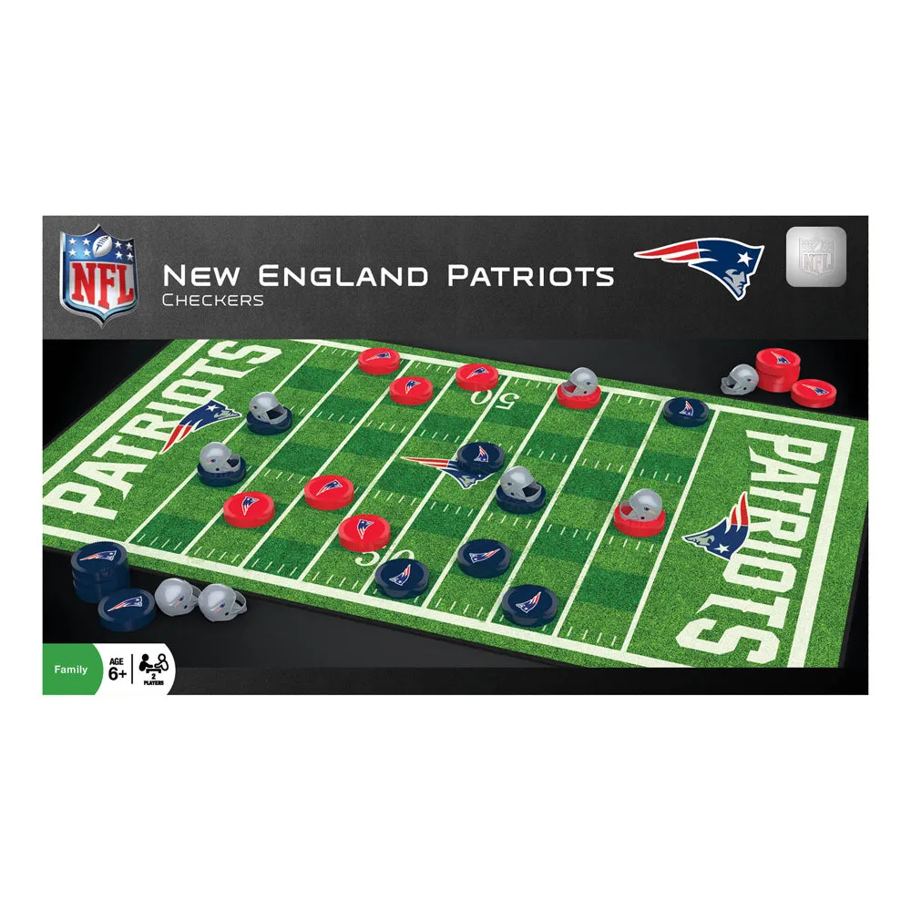 New England Patriots NFL Checkers Game Set by Masterpieces
