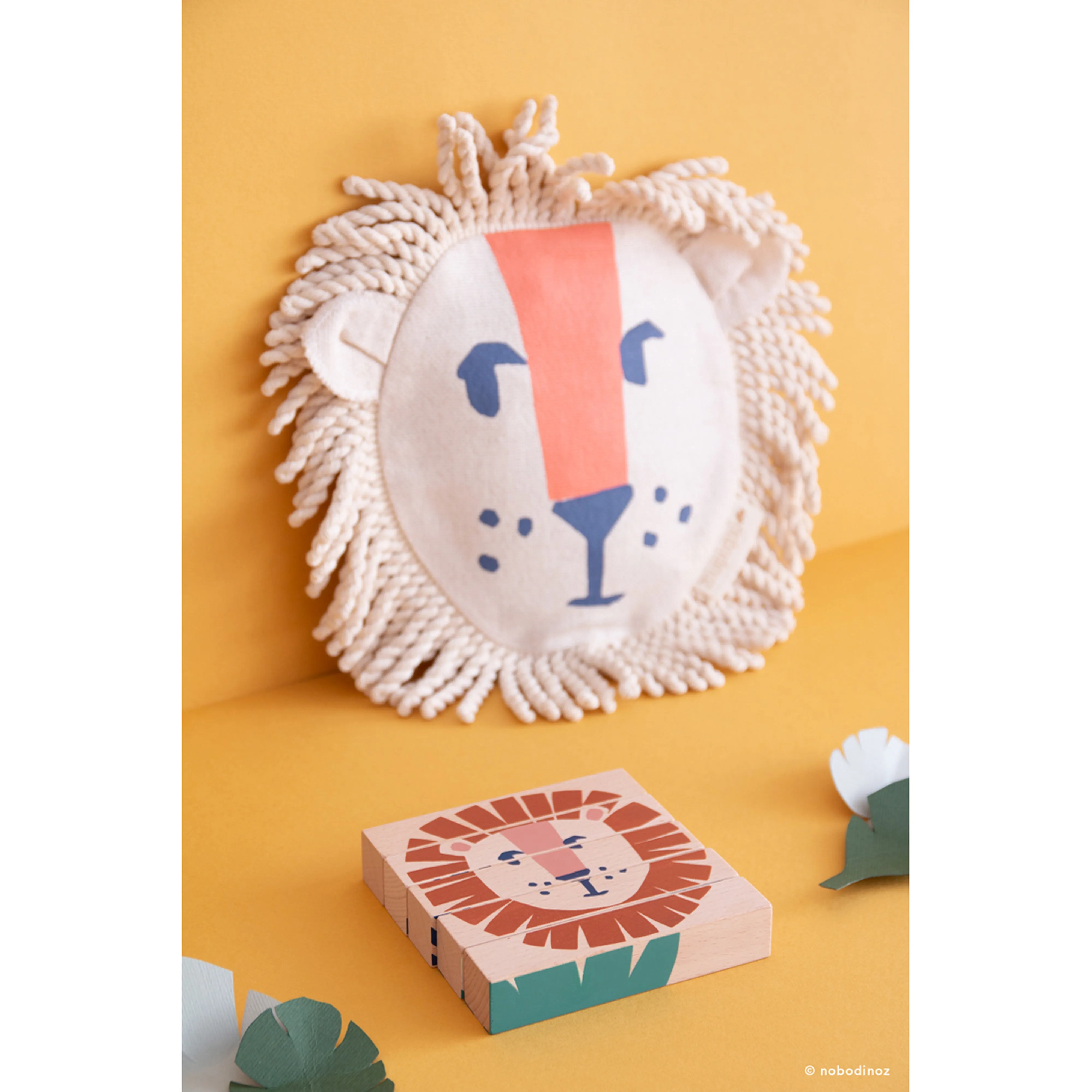 nobodinoz Wild Animals Wooden Blocks