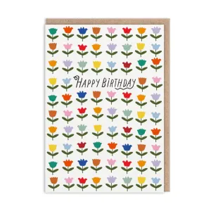 Ohh Deer: Tulips Birthday Card