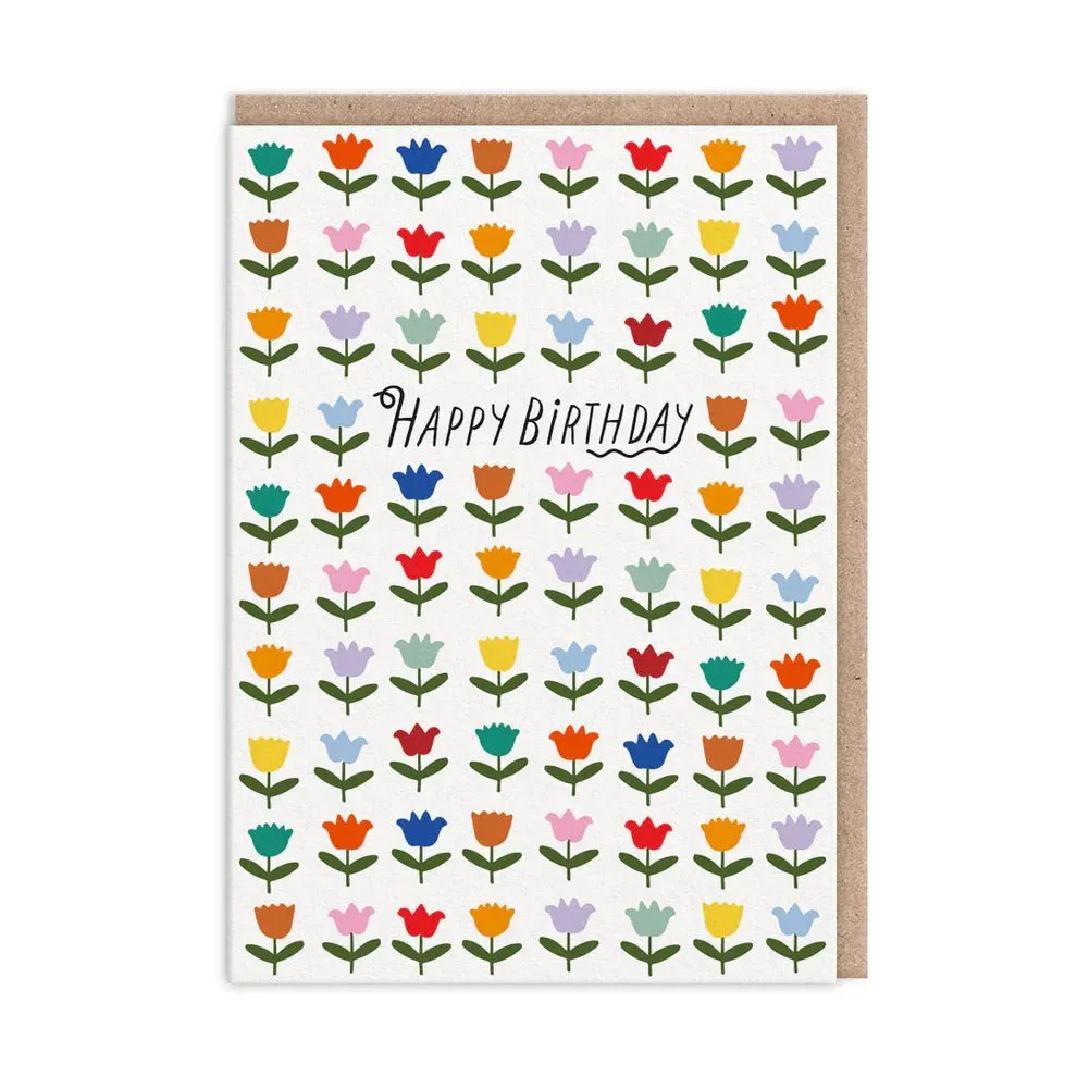 Ohh Deer: Tulips Birthday Card
