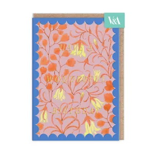 Ohh Deer: V&A Scalloped Pale Yellow Flower Birthday