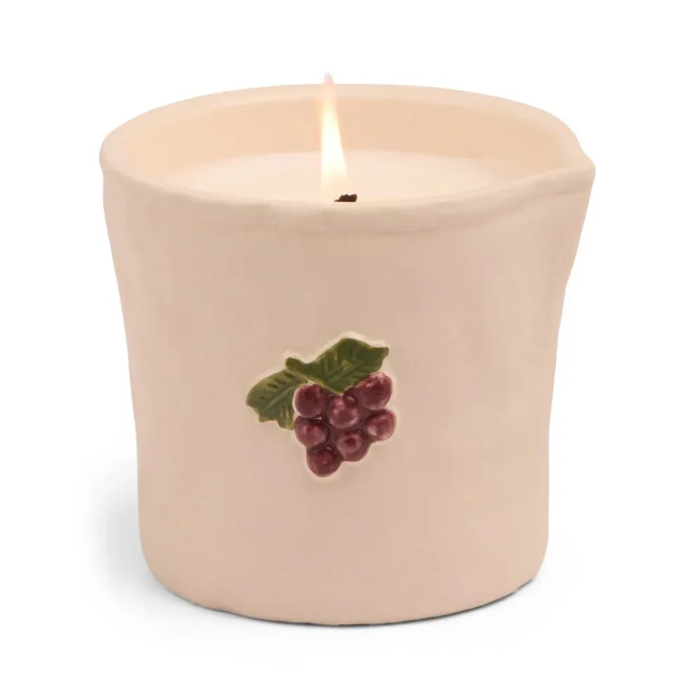 Paddywax: Bistro 8oz Grapes Ceramic Candle - Bordeaux Grape