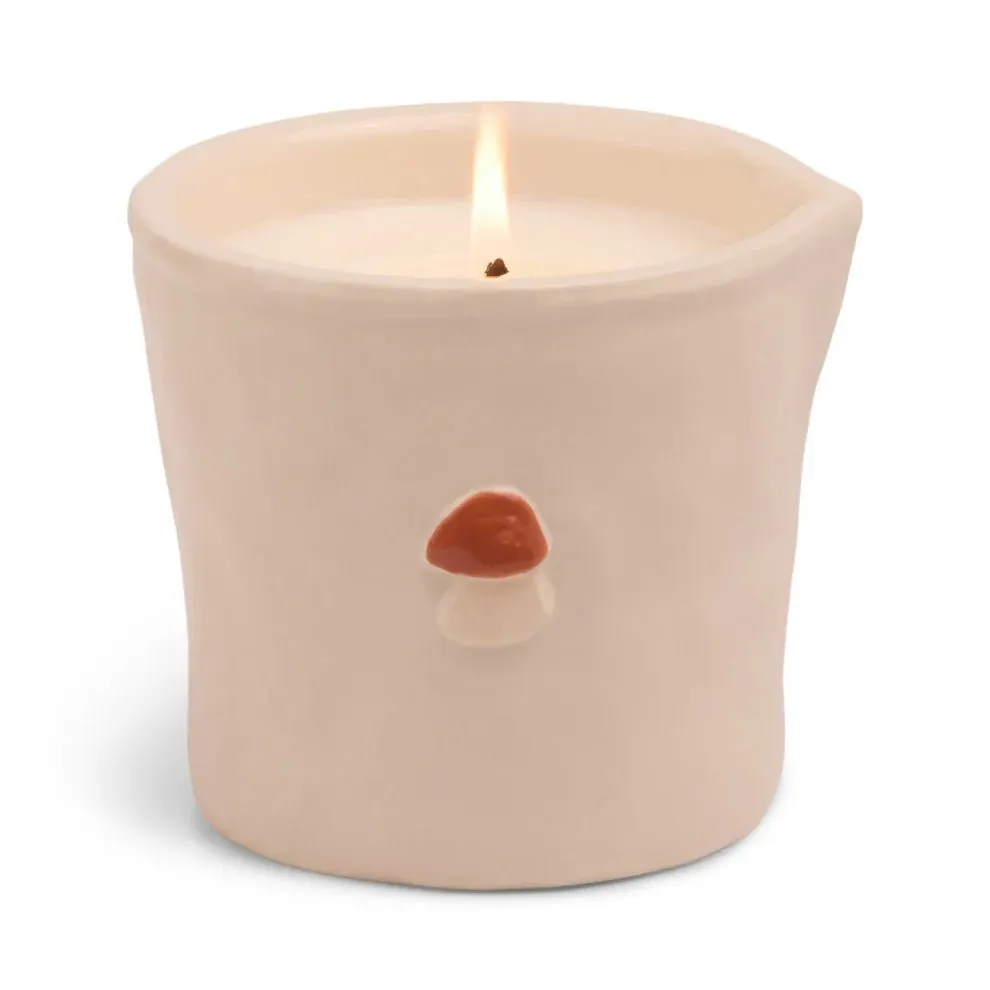 Paddywax: Bistro 8oz Mushroom Ceramic Candle - Wild Mushroom