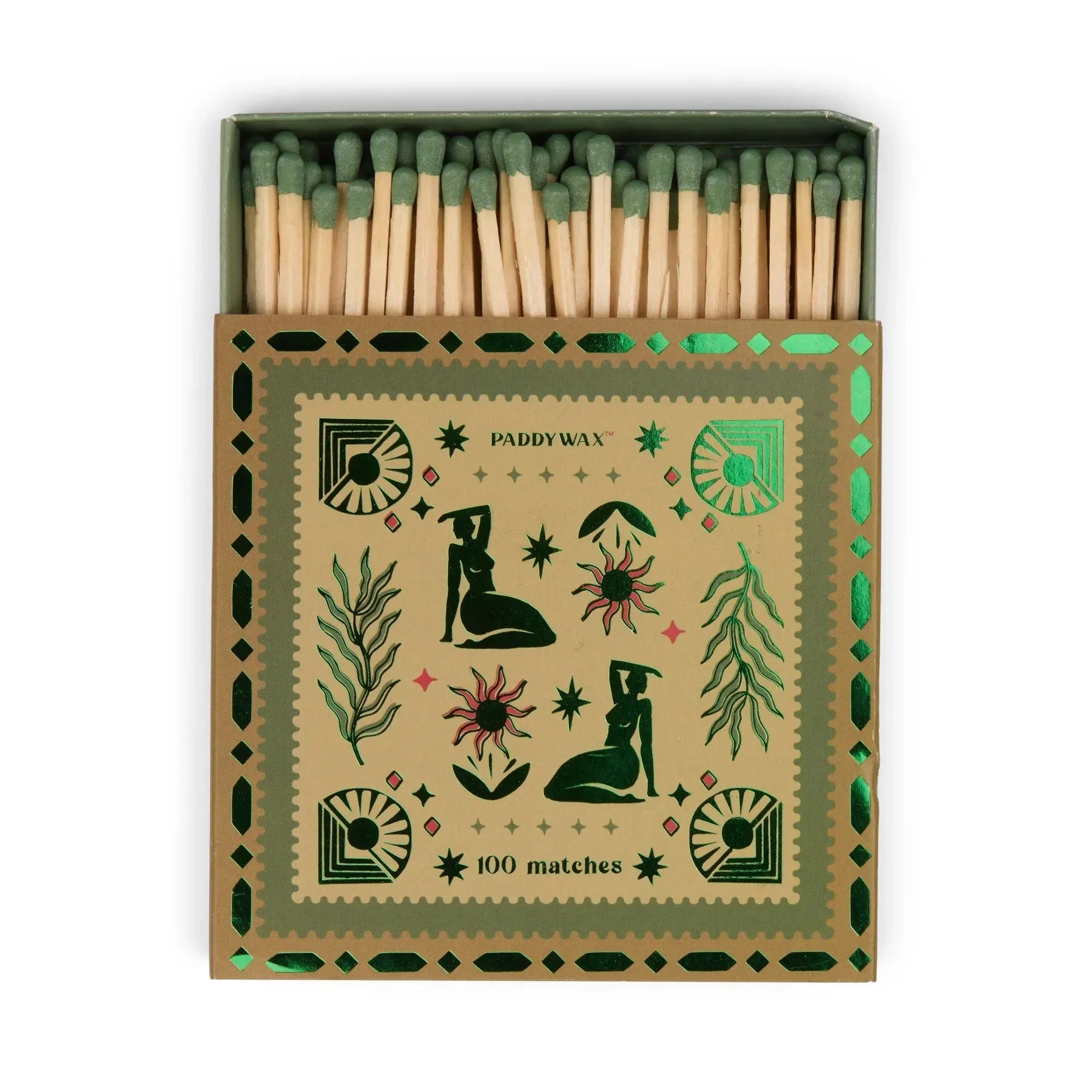 Paddywax: Jumbo Boxed Matches 100 Matches with Green Tips - Femme