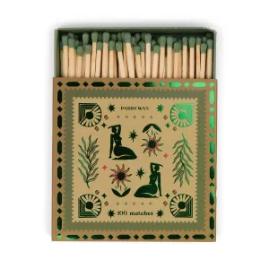 Paddywax: Jumbo Boxed Matches 100 Matches with Green Tips - Femme