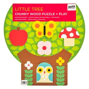 Petit Collage Chunky Wood Puzzle   Play Little Tree