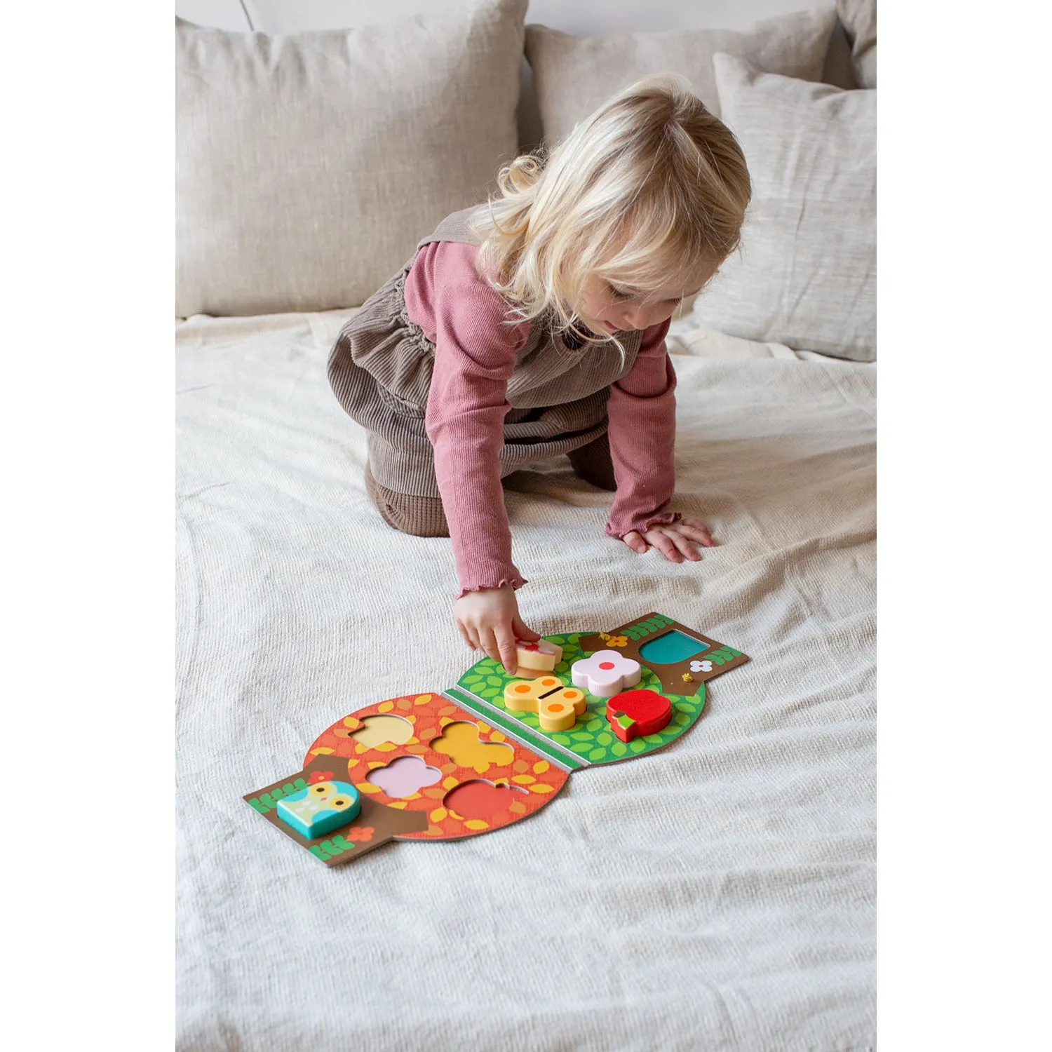 Petit Collage Chunky Wood Puzzle   Play Little Tree