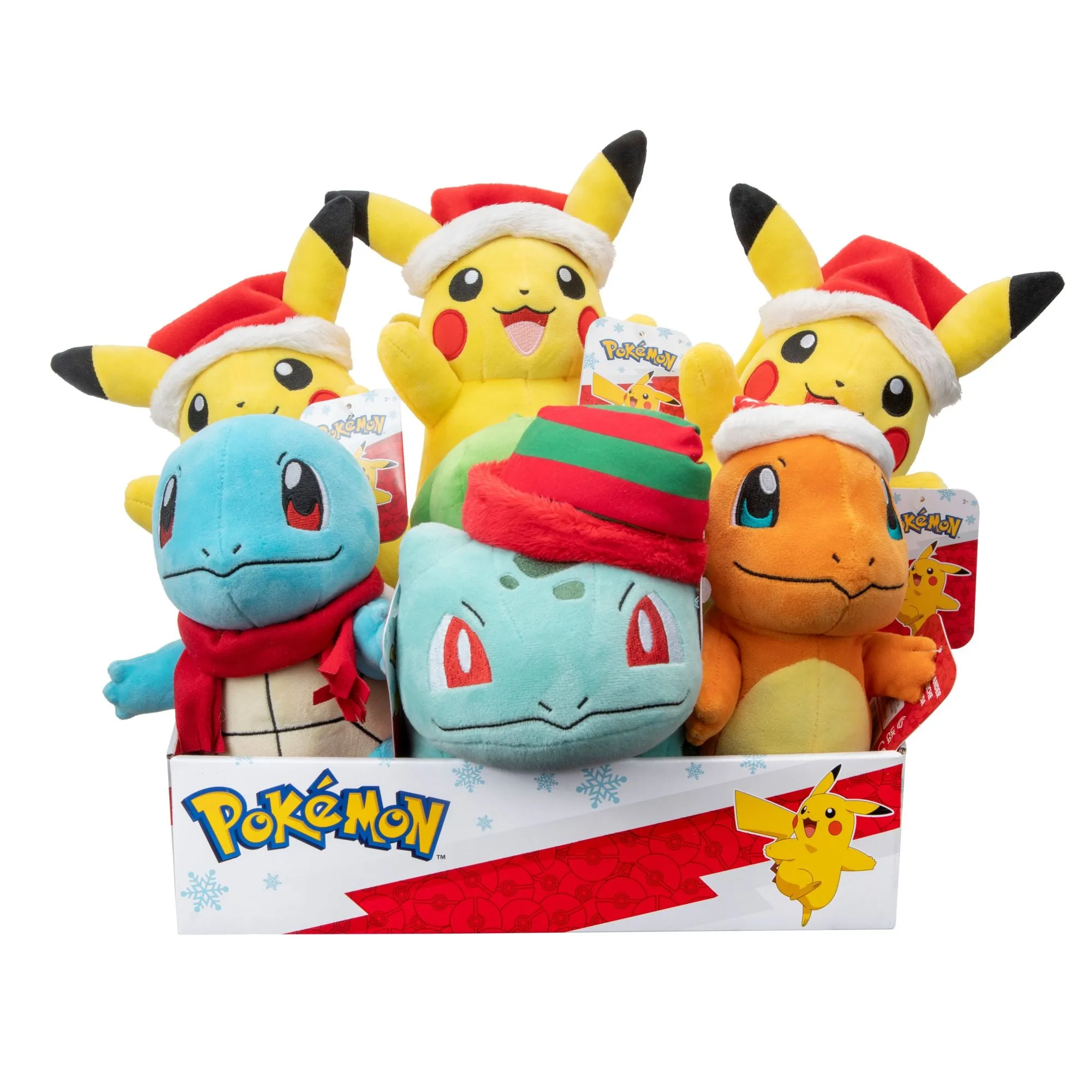 Pokemon Seasonal Holiday 8 Inch Plush - Charmander With Santa Hat