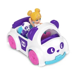 Polly Pocket Mini Panda Convertible and Panda Sidekick