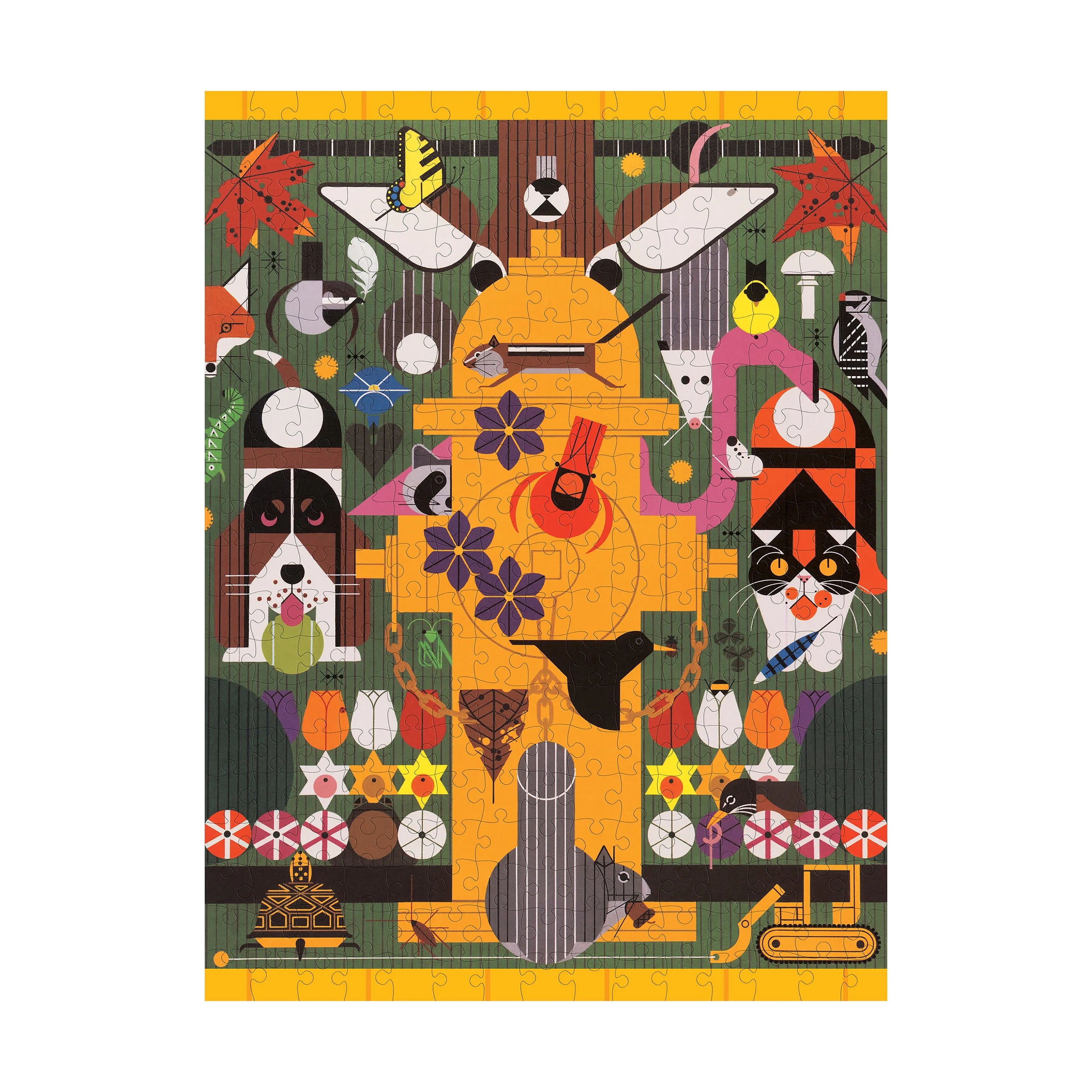 PomegranateKids Charley Harper Biodiversity in the Burbs Puzzle - 300 pc