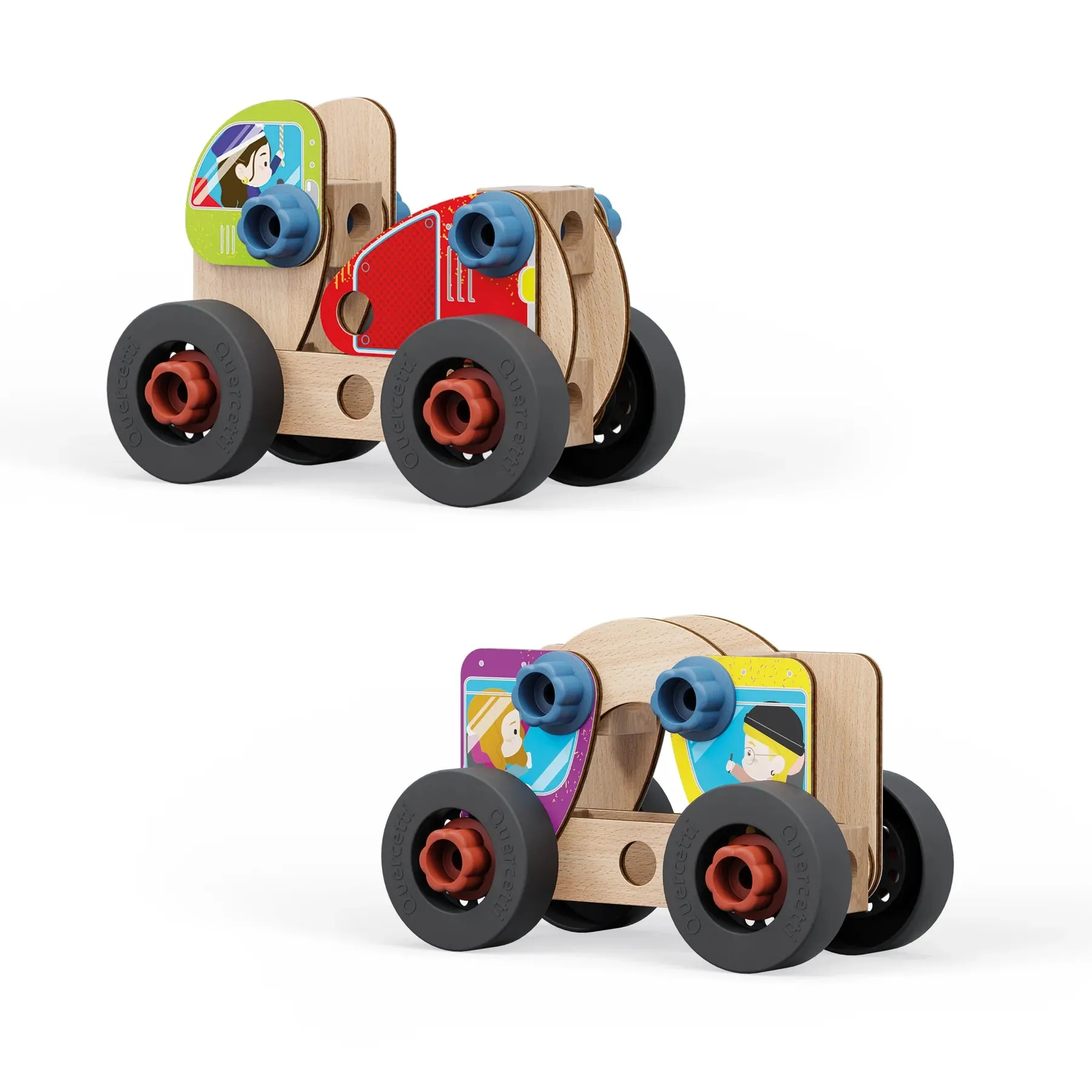Quercetti 80730 Play Eco  Wood Vehicle Wise - Kids Toys