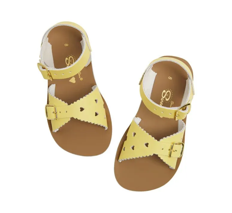 Salt-Water Sandals: Sweetheart Butter Yellow Kids Sandal